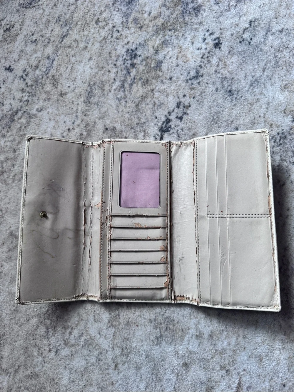 Coach signature C jacquard canvas wallet 🤎🩷